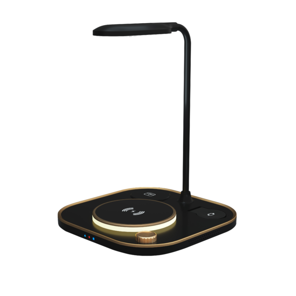Innodude MagSafe Wireless Charger &  LED Desk Lamp - black