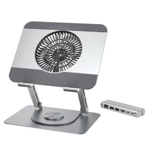 Innodude Swivel Laptop Cooling Stand with Detachable Hub